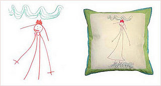 Child's Artwork on a Pillow