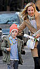 Uma Thurman and Son Levon Roan
