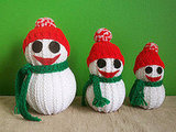 us as snowmen... Aaron's great aunt made them