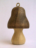 wood turned mushroom for on gifts