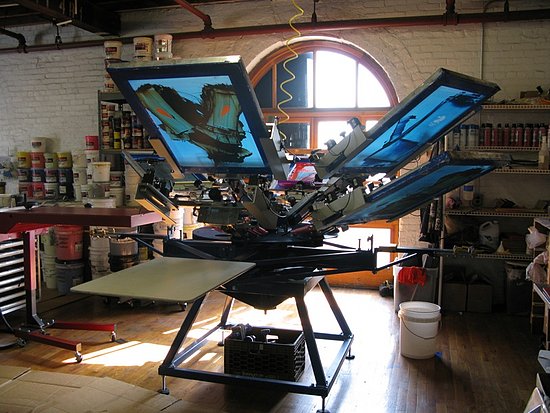 Quist Industries Screenprinting Studio In Redhook Brooklyn