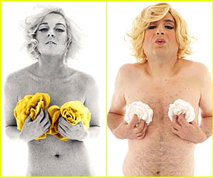 Michael Musto as Lindsay Lohan as Marilyn Monroe 