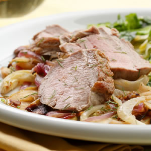 Apple and Fennel Roasted Pork Tenderloin