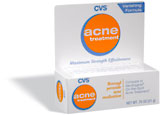 Effective acne cream: benzoyl peroxide cream from CVS