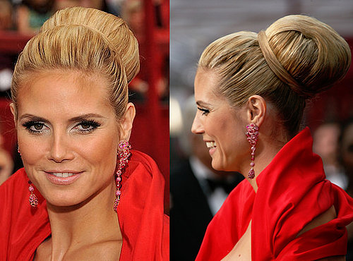 Heidi Klum at the Oscars: hair and makeup