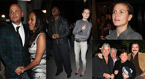 Tom Selleck, Mel B, and Seal and Heidi Klum Eat Out at Madeo Restaurant