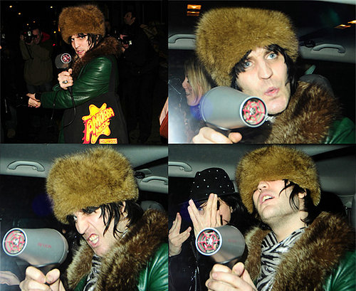 Noel Fielding Takes His Hairdryer Out To The Groucho Club