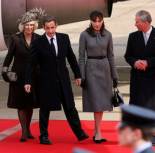 Nicolas Sarkozy and Carla Bruni Arrive in England to Meet the Royal Family