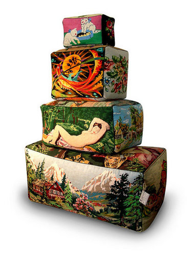 Crave Worthy: Frédérique Morrel Tapestry Poufs