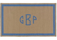 Would You Dress Your Floors in Monogrammed Rugs? Would You Dress Your Floors in Monogrammed Rugs?