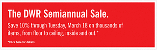 Sale Alert: DWR Semiannual Sale