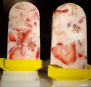Strawberry and Raspberry Frozen Yogurt Popsicle