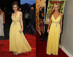 Who Wore it Better? Jenna Jameson and Emmy Rossum in Dior Pleated Gown