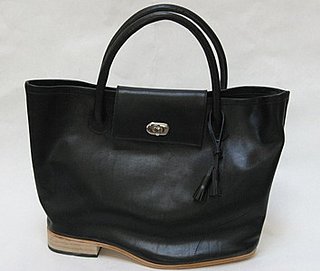Freaky or Fabulous? A'N'D Large Flat Heel Turn Lock Tote Bag 