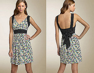 Fab Finger Discount: BCBG Max Azria Painted Squares Banded Waist Dress