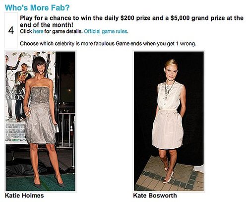 Play Who's More Fab and Win up to $5,000!