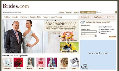 Fab Site: Oscar de la Renta Guest Blogs on Brides.com