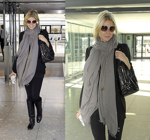 Gwyneth Paltrow Wears Bottega Veneta Boots at the Airport