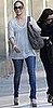 Jennifer Lopez Spotted in Slit Jeans While in LA