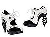 Love It or Hate It? Black and White Costume Knuckle Heel Shoes 