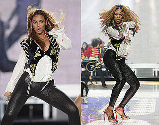 Beyonce Knowles Performs in Alexander McQueen Velvet Waistcoat at 2008 World Music Awards