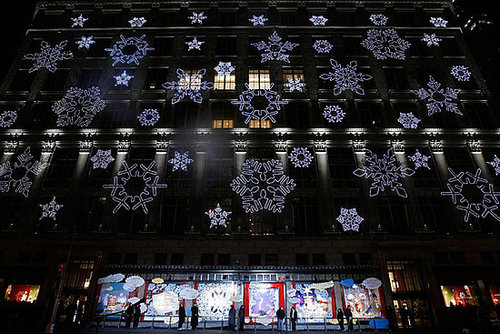 Behind the Seams: Saks Snowflake Spectacular Behind the Seams: Saks Snowflake Spectacular