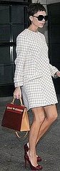 Victoria Beckham Wearing Red Christian Louboutins in New York