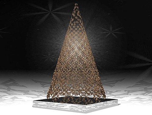 Designers Dress Christmas Trees For Charity in Paris