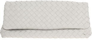 The Bag To Have: Bottega Veneta White Flap Clutch The Bag To Have: Bottega Veneta White Flap Clutch