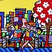 I'm addicted to Romero Britto's art.