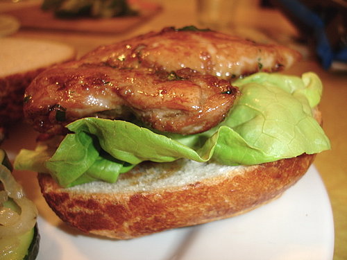Soy-Ginger Chicken Sandwich Soy-Ginger Chicken Sandwich