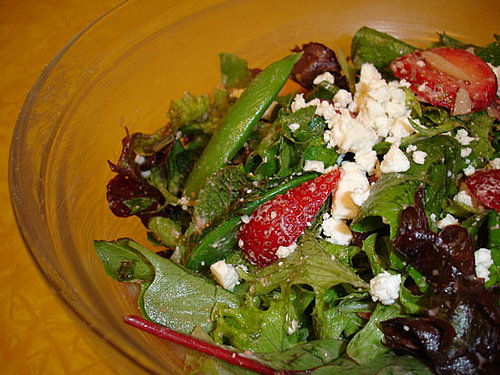 A Snappy Summer Side: Strawberry Mint Salad