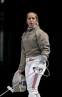 Mariel Zagunis, Fencing Mariel Zagunis, Fencing
