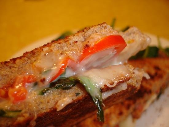 Honey-Basil Grilled Cheese