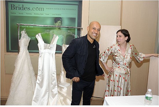 Famous wedding gown designer Angel Sanchez and Editor-in-chief of Brides.com Michelle Preli!