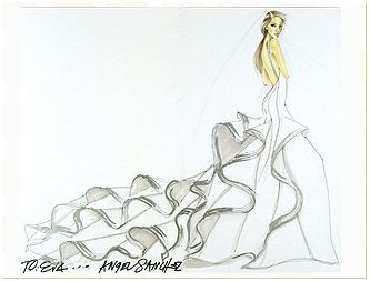 The dress Angel Sanchez designed for Eva Longoria!