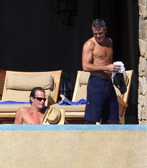 Shirtless Clooney Brings a Happy 09 Shirtless Clooney Brings a Happy 09