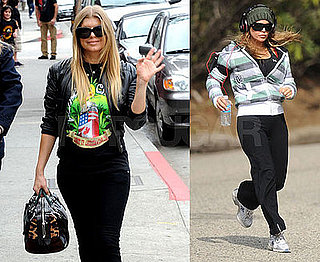 Photos of Fergie Shopping and Jogging in LA