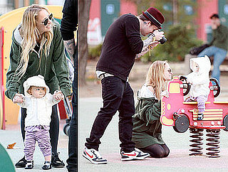 Photos of Nicole Richie, Joel Madden, Harlow Madden at the Playground in LA