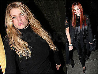 Photos of Jessica Simpson and Ashlee Simpson, Who Changed Her Hair Back to Red, Out in LA