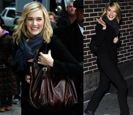 Kate Winslet at The Late Show