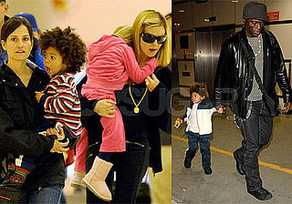 Photos of Heidi Klum, Seal, Johan Samuel, Leni Klum, Henry Samuel at LAX