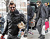 Photos of Hugh Jackman With His Children Holding Toys in NYC