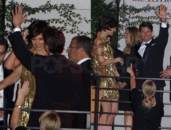 Tom and Katie at the Golden Globes