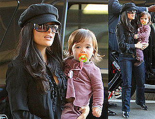 Photos of Salma Hayek and Valentina Pinault at LAX 2009-01-13 10:00:24