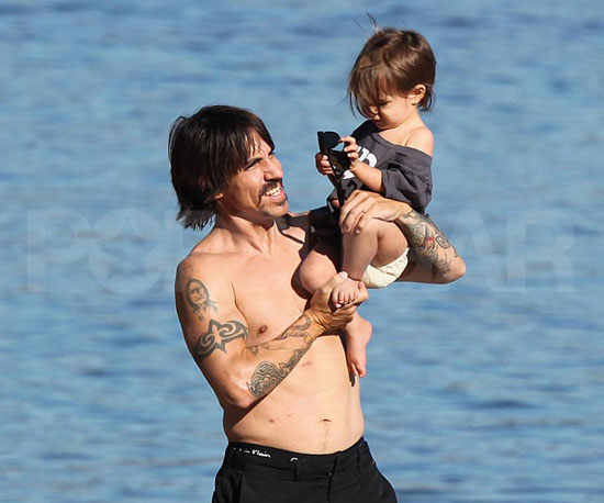 Anthony and Everly Hit the Sand