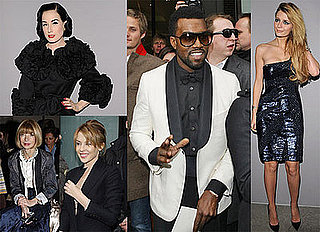 Photos of Mischa Barton, Anna Wintour, Kanye West and Kylie Minogue at the 2009 Spring Couture Shows in Paris