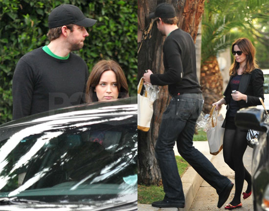 John Krasinski and Emily Blunt in LA