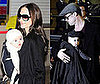 Photos of Brad Pitt and Angelina Jolie with the twins Knox and Vivienne at Tokyo's Narita Airport
