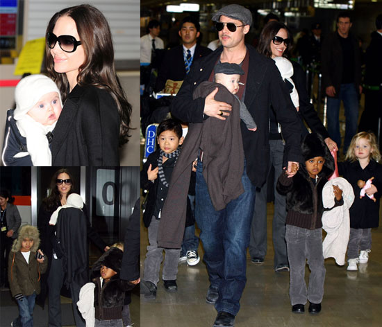 The Jolie-Pitts in Japan